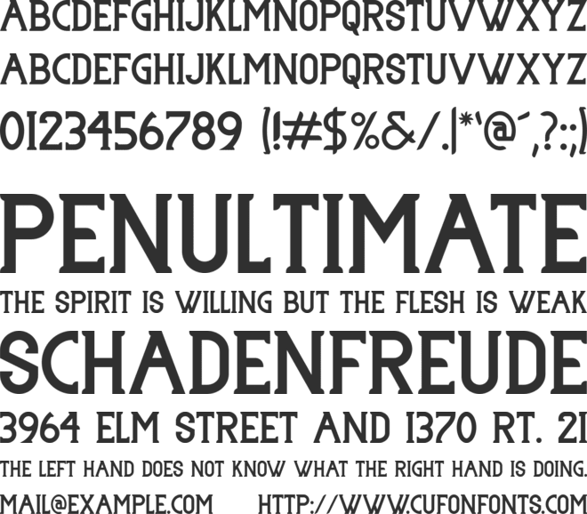 TJ Lordo One font preview