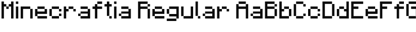 Minecraftia Regular font