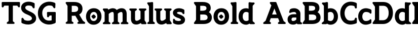 TSG Romulus Bold font