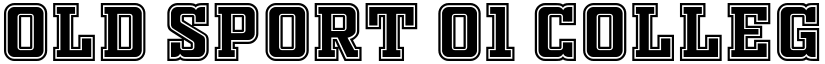 OLD SPORT 01 COLLEGE NCV Regular font