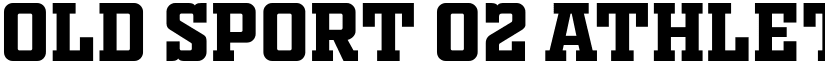 OLD SPORT 02 ATHLETIC NCV Regular font