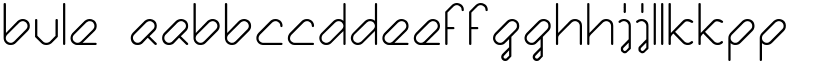 Bule font