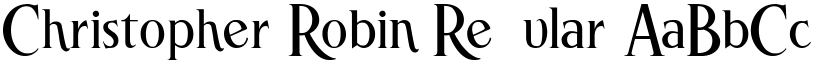 Christopher Robin Regular font