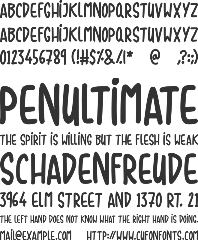 Sudden Desires font preview