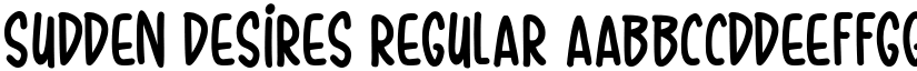 Sudden Desires Regular font