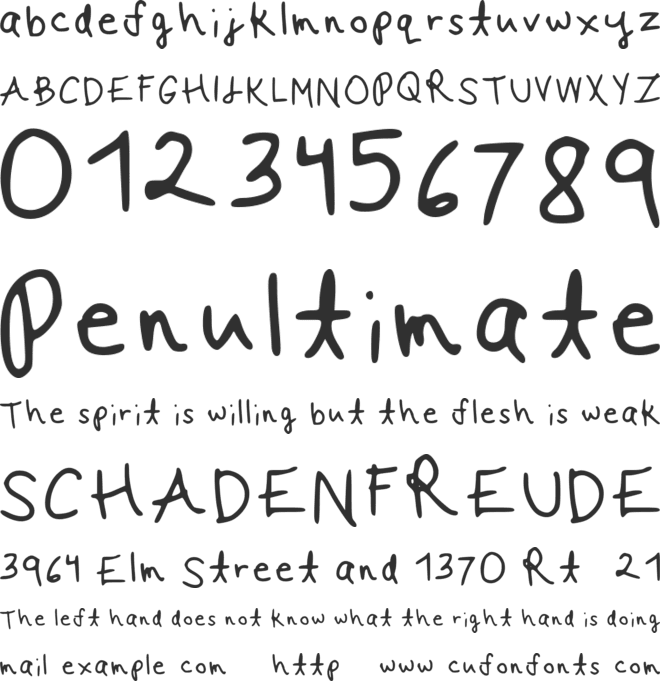 More Of Us font preview