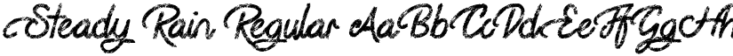 Steady Rain Regular font