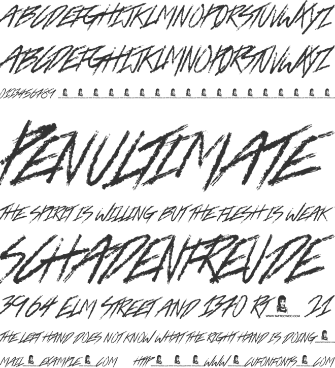 Trap Beats font preview