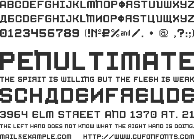 Pixograd font preview