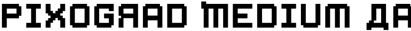 Pixograd Medium font