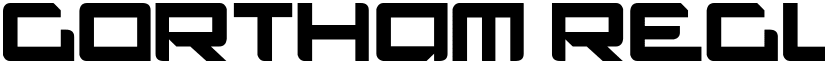 Gortham Regular font