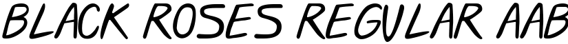 Black Roses Regular font