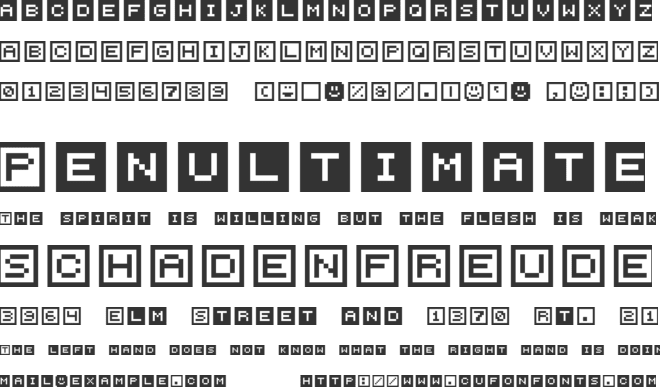 Blockway Pixies font preview
