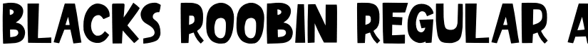 Blacks Roobin Regular font