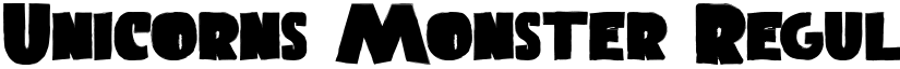 Unicorns Monster Regular font