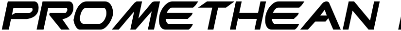 Promethean Bold Italic font