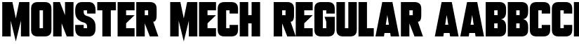 Monster Mech Regular font