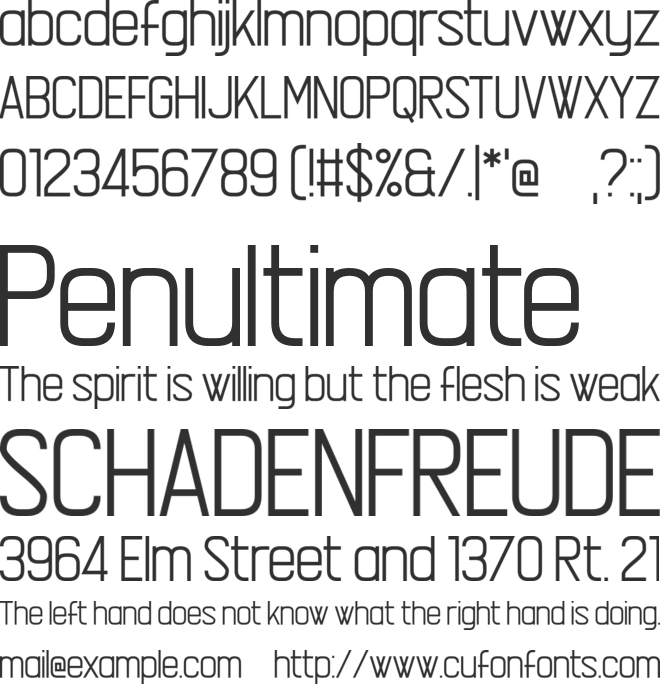 Asleepytiming font preview