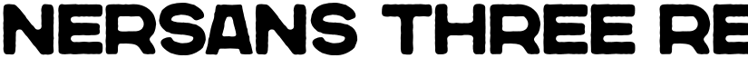 Nersans Three Regular font