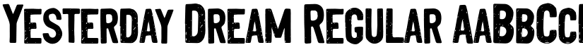 Yesterday Dream Regular font