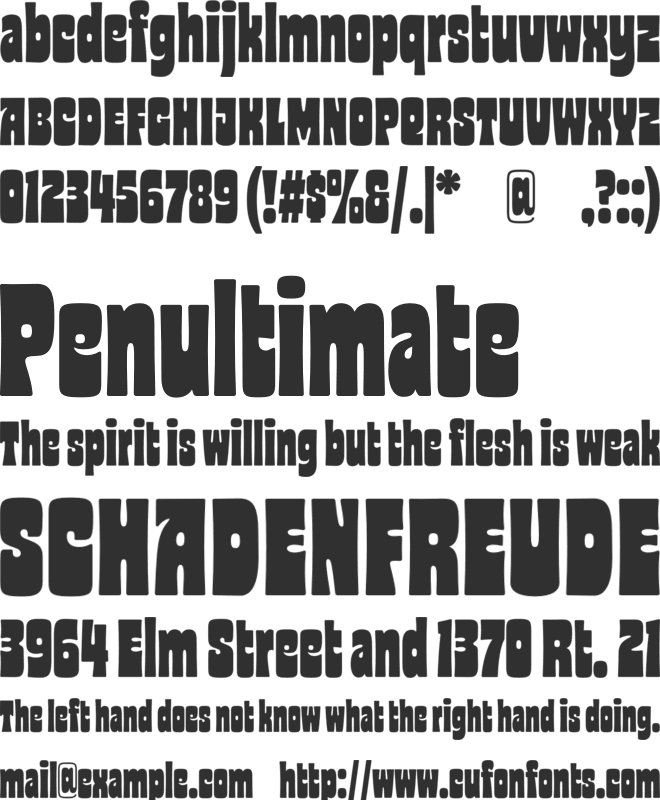 Glaw Typeface font preview