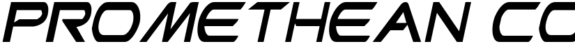Promethean Condensed Italic font
