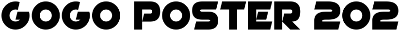 GoGo Poster 2020 Regular font