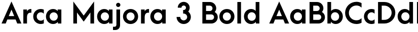 Arca Majora 3 Bold font