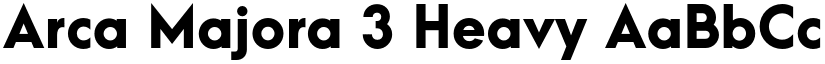 Arca Majora 3 Heavy font