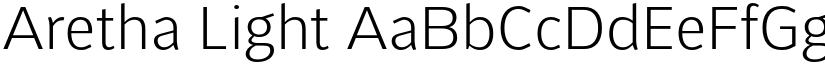 Aretha Light font