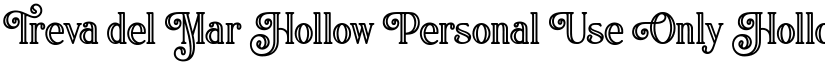 Treva del Mar Hollow Personal Use Only Hollow font