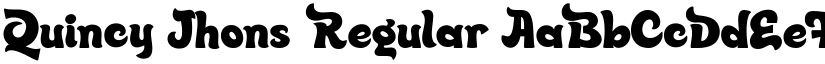 Quincy Jhons font download