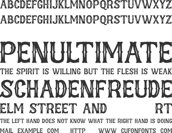 Castlefire font preview