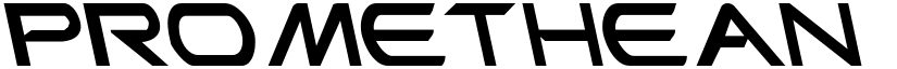 Promethean Leftalic font