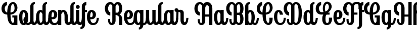 Goldenlife Regular font