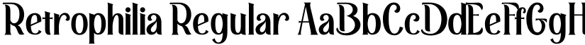 Retrophilia Regular font