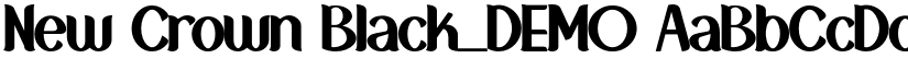 New Crown Black_DEMO font