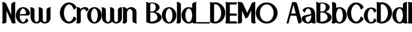 New Crown Bold_DEMO font