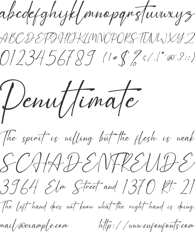 Hellstand font preview