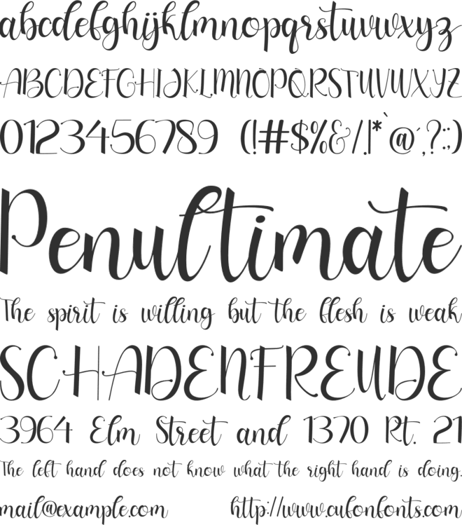 long island - Personal Use font preview