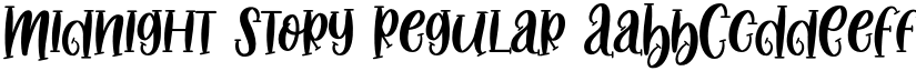Midnight Story Regular font
