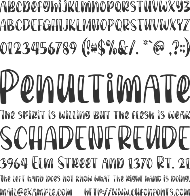 Milko Denilo font preview
