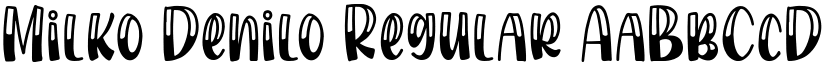 Milko Denilo font download