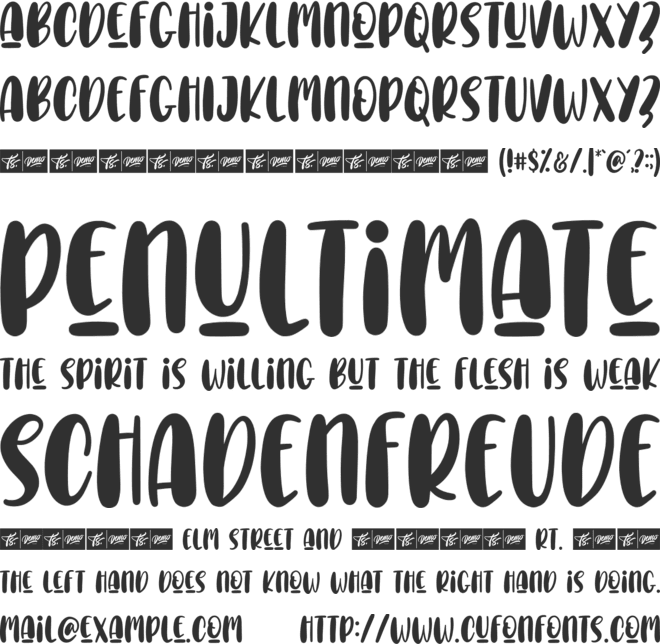 Choco Letter font preview