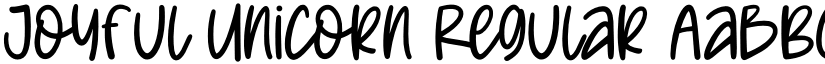 Joyful Unicorn Regular font
