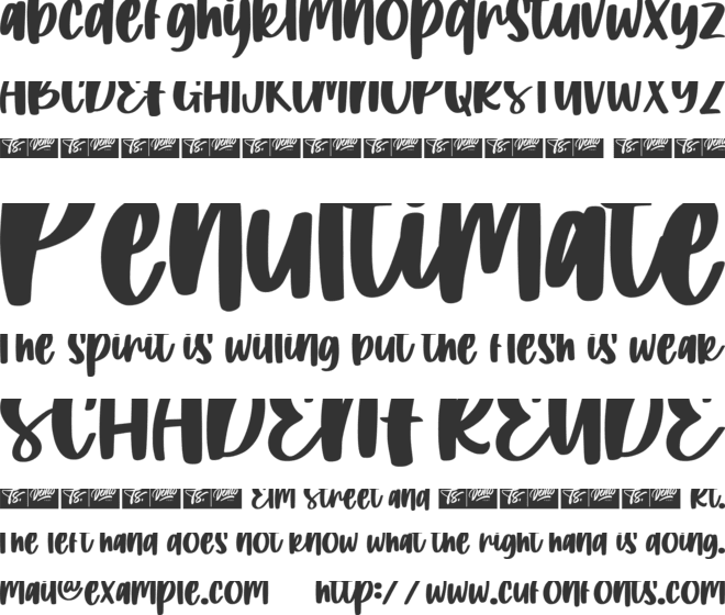 Island Namina font preview