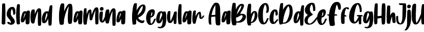 Island Namina Regular font