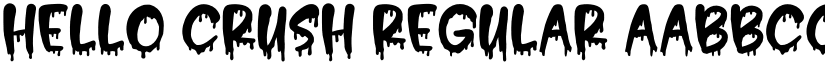 Hello Crush Regular font