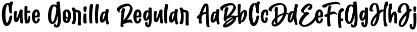 Cute Gorilla Regular font
