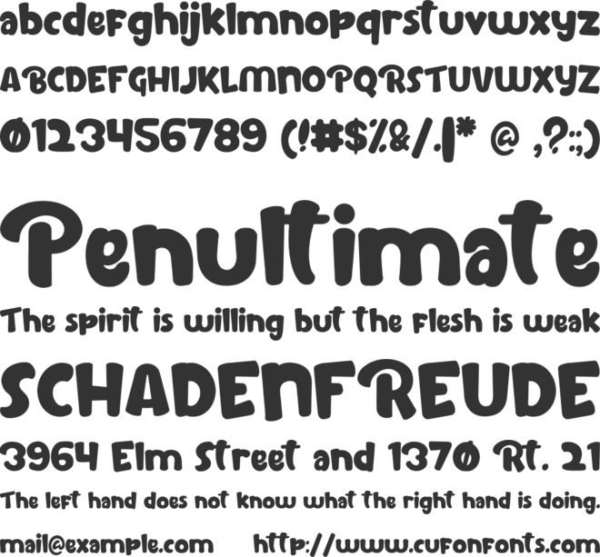 Chucky buck font preview